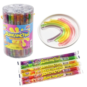 Десерт желейный "Джелистик" ассорти, 10 г, КАНДИ КЛАБ, JEL061