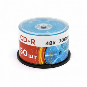 Диски CD-R MIREX, 700 Мб, 48x, Cake Box (упаковка на шпиле), КОМПЛЕКТ 50 шт., UL120051A8B