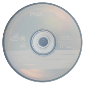 Диски CD-R PHILIPS, 700 Мб, 52x, Cake Box (упаковка на шпиле), КОМПЛЕКТ 50 шт., CR7D5SB50/97