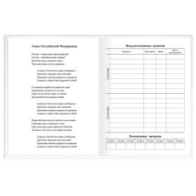 Дневник 1-11 класс 40 л., твердый, BRAUBERG, матовая ламинация, БЕЛЫЙ, 105540