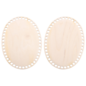 Донышки деревянные для вязания овальные, 2 шт., 20х15 см, BRAUBERG HOBBY, 665319