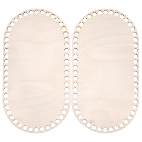 Донышки деревянные для вязания овальные, 2 шт., 24,5х13 см, BRAUBERG HOBBY, 665318