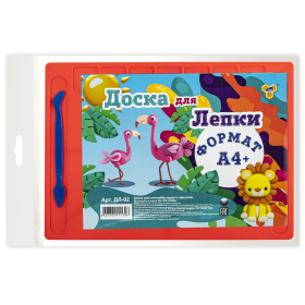 Доска для лепки А4, 280х200 мм, ассорти, 2 стека, ДЛ-02