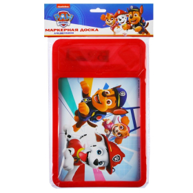 Доска для рисования с маркером-стиралкой, Щенячий патруль, Paw Patrol, Красный