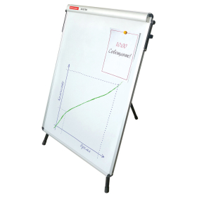 Доска-флипчарт магнитно-маркерная 70х100 см, тренога, ГАРАНТИЯ 10 ЛЕТ, BRAUBERG, 231720