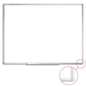 Доска магнитно-маркерная 90х120 см, алюминиевая рамка, ГАРАНТИЯ 10 ЛЕТ, STAFF, 235463