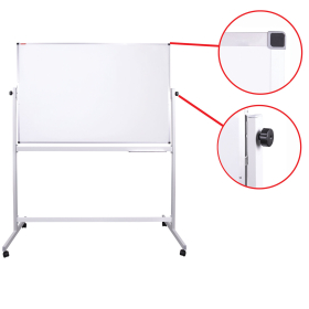 Доска магнитно-маркерная НА СТЕНДЕ 100х150 см, 2-сторонняя, BRAUBERG, 238141