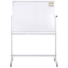 Доска магнитно-маркерная НА СТЕНДЕ 100х150 см, 2-сторонняя, STAFF, 238012