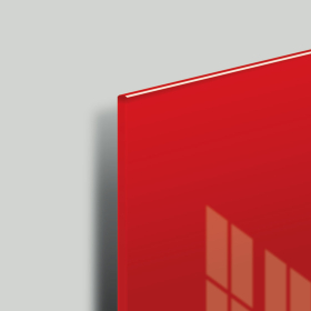 Доска магнитно-маркерная стеклянная 40х60 см, 3 магнита, КРАСНАЯ, BRAUBERG, 236746