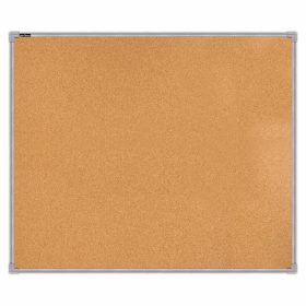 Доска пробковая для объявлений 100х120 см, металлическая рамка, BS, П-120, П*120