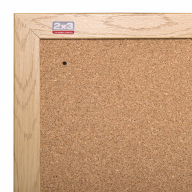 Доска пробковая для объявлений 100x200 см, коричневая рамка из МДФ, 2х3 OFFICE, (Польша), TC1020