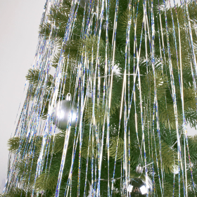 Дождик новогодний голография, ширина 10 см, длина 1,5 м, ассорти 5 цветов, ЗОЛОТАЯ СКАЗКА, 592287