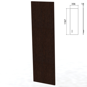 Дверь ЛДСП средняя "Приоритет" (356х18х1167 мм), БЕЗ ФУРНИТУРЫ, венге, К-937, К-937 венге