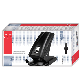 Дырокол MAPED (Франция) "Essentials", металлический, мощный, на 70 листов, черный, 406411