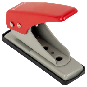 Дырокол на 1 отверстие KW-trio, до 12 листов, ассорти (красный, синий, зеленый), 921, -921