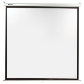 Экран проекционный настенный (180х180 см), матовый, 1:1, BRAUBERG "WALL", 236726