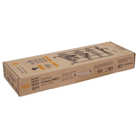 Этажерка "Ладья-34КС" офисно-бытовая 3 яруса+столик, металл, белая, 44,5х30х84 см, Э 357 Б