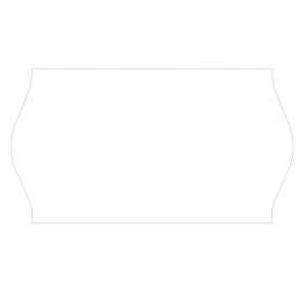 Этикет-лента 22х12 мм, волна, белая, комплект 5 рулонов по 800 шт., BRAUBERG, 123572