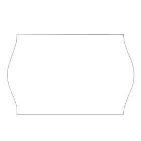 Этикет-лента 26х12 мм, волна, белая, комплект 5 рулонов по 800 шт., BRAUBERG, 123576