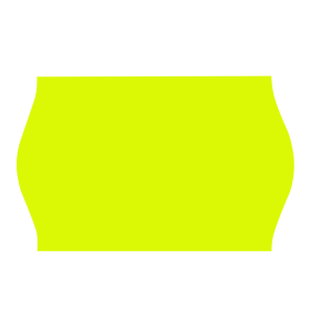 Этикет-лента 26х12 мм, волна, желтая, комплект 5 рулонов по 800 шт., BRAUBERG, 123577