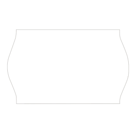 Этикет-лента 26х16 мм, волна, белая, комплект 5 рулонов по 800 шт., BRAUBERG, 123580