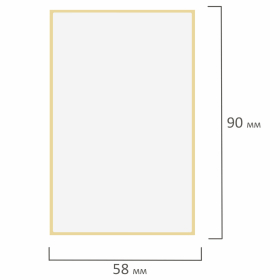 Этикетка ТермоЭко (58х90 мм), 500 этикеток в ролике, светостойкость до 2 месяцев, 112367