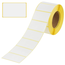 Этикетка термотрансферная ПОЛУГЛЯНЕЦ (43х25 мм), 1000 этикеток в ролике, 52199