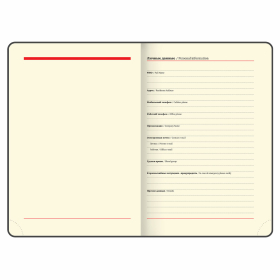 Ежедневник недатированный А5 138х213 мм BRAUBERG "Metropolis Ultra", под кожу, 160 л., красный, 113287