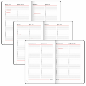 Ежедневник недатированный А5 (138х213 мм), BRAUBERG VISTA, под кожу, гибкий, 136 л., "Cranes", 112025