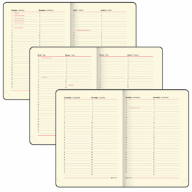 Ежедневник недатированный А5 (138х213 мм), BRAUBERG VISTA, под кожу, гибкий, 136 л., "Edvard Munch", 111984