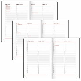 Ежедневник недатированный А5 (138х213 мм), BRAUBERG VISTA, под кожу, гибкий, 136 л., "Fruit story", 112024