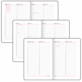 Ежедневник недатированный А5 (138х213 мм), BRAUBERG VISTA, под кожу, гибкий, 136 л., "London", 111993