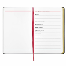 Ежедневник недатированный А5 (138х213 мм), BRAUBERG VISTA, под кожу, гибкий, 136 л., "Pomegranate", 112022