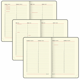 Ежедневник недатированный А5 (138х213 мм), BRAUBERG VISTA, под кожу, гибкий, 136 л., "Rose flower", 112016