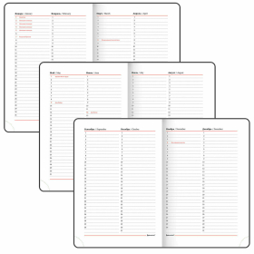 Ежедневник недатированный А5 (138х213 мм), BRAUBERG VISTA, под кожу, гибкий, фольга, 136 л., "Forest", 112029