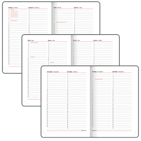 Ежедневник недатированный B6 (127х186 мм), BRAUBERG VISTA, под кожу, гибкий, 136 л., "Great Britain", 112108