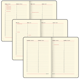 Ежедневник недатированный B6 (127х186 мм), BRAUBERG VISTA, под кожу, гибкий, 136 л., "Jazz", 112119