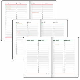 Ежедневник недатированный B6 (127х186 мм), BRAUBERG VISTA, под кожу, гибкий, срез фольга, 136 л., "Thickets", 112115