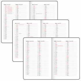 Еженедельник датированный 2025, А5, 145х215 мм, BRAUBERG "Select", балакрон, черный, 115972