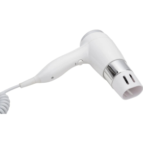 Фен для волос настенный KSITEX F-1600 W, 1600 Вт, пластик/металл, 2 скорости, белый