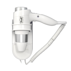 Фен для волос настенный PUFF-1600, 1600 Вт, пластик, 2 скорости, белый, 1405.003