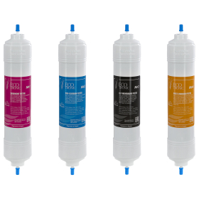 Фильтры для пурифайеров 14 дюймов, ресурс до 12 000 л, КОМПЛЕКТ 4 шт., ECOTRONIC, 11749