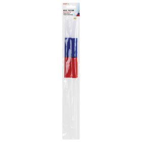 Флаг России ручной 20х30 см, без герба, с флагштоком, BRAUBERG/STAFF, 550181, RU13