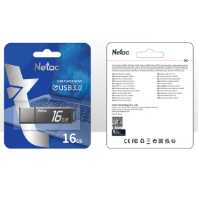 Флеш-диск 16 GB NETAC U351, USB 3.0, черный, NT03U351N-016G-30BK