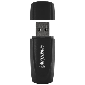 Флеш-диск 16 GB SMARTBUY Scout USB 2.0, черный, SB016GB2SCK