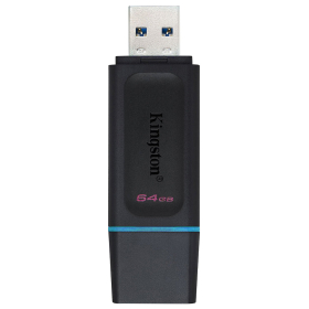 Флеш-диск 64 GB KINGSTON DataTraveler Exodia, разъем USB 3.2, черный/бирюзовый, DTX/64GB