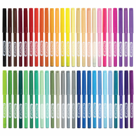 Фломастеры ПИФАГОР "ЭНИКИ-БЕНИКИ", 50 цветов, вентилируемый колпачок, 152455