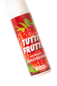 Гель-смазка Tutti-Frutti с земляничным вкусом - 30 гр.