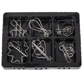 Головоломки металлические большие ЗОЛОТАЯ СКАЗКА, набор 6 штук, HIGH level, 664927