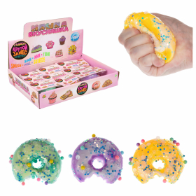 Игрушка-антистресс КРУТОЙ ЗАМЕС "Пончик надкусанный", 8,5х7,5 см, ассорти, 1TOY, Т25362